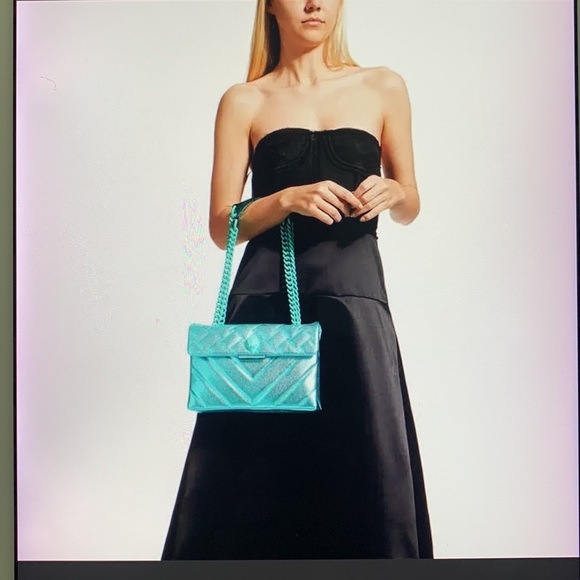 - - Kurt Geiger London Kensington Quilted Leather Shoulder Bag - Picture 12 of 14